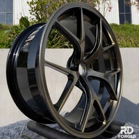 Rines Forjados RID Personalizados de 17 18 19 20 Pulgadas en Bronce y Negro, 5x114.3 5x110 5x112 5x120, Rines de Aleación para BMW M3 M4 Nissan Toyota