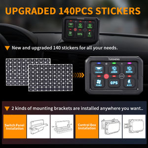 Panel de Interruptores con Garantía de por Vida, 6 Botones Retroiluminados RGB, Controlador de Iluminación Todoterreno Impermeable para Automóvil, Camioneta, UTV, ATV, Barco - Product Image 4