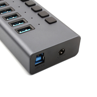 Usb 3.0 5Gbps Multifonctionnel Transmission Haute Vitesse hub usb 16 ports 12v puissance de charge avec interrupteur hub usb