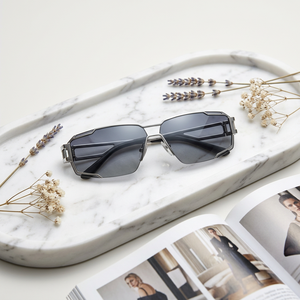 Nuevas Gafas de Sol UV400 <span class=keywords><strong>con</strong></span> Montura Futurista Estilo <span class=keywords><strong>Alien</strong></span>, Color Naranja/Blanco/Rojo, Estilo Catwalk Hip Hop, Revestimiento Colorido, Estilo Punk Y2K - Product Image 2