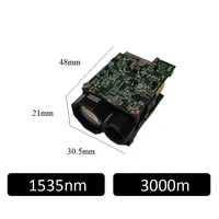 Module télémètre laser pour drone 3000m, sûr pour les yeux, 10Hz, capteur télémètre laser 1535nm, précision 1m, module de distance laser RS422