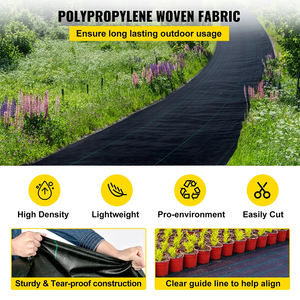 Pp Woven Membrane Ground Cover Mesh Weed Mat <strong>Roll</strong> Anti <strong>Grass</strong> Weed Control Cloth Blocker Mulch Film - Product Image 4