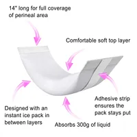 Compresses jetables pratiques pour thérapie instantanée chaude et froide, coussinets périnéaux de maternité, fournitures de rééducation, poche de glace instantanée