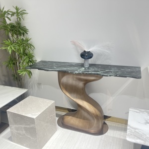 Fabriek Directe Verkoop Van Houten Moderne Hal Luxe Controle Bureau Marmeren Desktop Livingroom Meubels Luxe Tafel <span class=keywords><strong>Console</strong></span> - Product Image 3