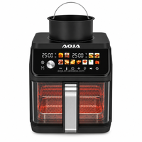 Penjualan Terlaris Kompor Induksi 2-in-1 Air Fryer Combo 5.5L Jendela Kaca 2800W 10 Program Prasetel Manual Bebas Minyak Modern