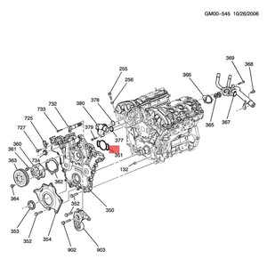 Support de pompe à eau pour Buick LaCrosse 3.0 Enclave 3.6 Park Avenue 2.8 OE12691259 - Product Image 3