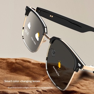 Nouvel Audio Professionnel pour <span class=keywords><strong>Lunettes</strong></span> <span class=keywords><strong>de</strong></span> <span class=keywords><strong>Soleil</strong></span> à Verres Photochromiques, Anti-Lumière Bleue, à Changement <span class=keywords><strong>de</strong></span> Couleur, avec Fonction Appel Musical, Voix IA et Remplaçable - Product Image 4