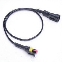 Kabel Harness Konektor Tahan Air Khusus dengan Konektor Jantan & Betina - Rakitan Kabel Tertutup 1-Pin untuk Aplikasi Off-Road