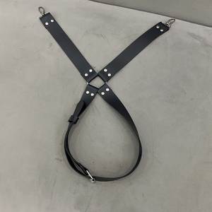 Hommes Femmes <span class=keywords><strong>Jeans</strong></span> Punk PU Cuir Jarretière Harnais Taille Jambe Bondage Bretelles Harnais avec Boucle Bretelles - Product Image 6