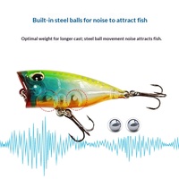 Leurre crankbait micro-tailles transfrontalier 4 cm 33 g avec hochet intégré, action de nage en zig-zag, imitation réaliste, en plastique, type Wave Crawler