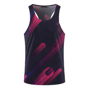 Débardeur de course sans manches pour homme, séchage rapide, respirant, logo personnalisé, léger, sans coutures, élastique, pour fitness et marathon - Product Image 3