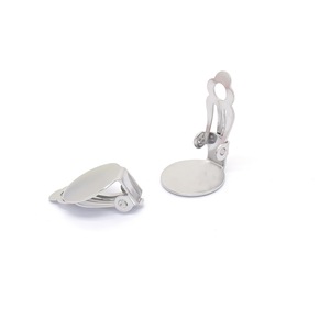 Clips en acier inoxydable pour boucles d'oreilles 8mm 10mm 12mm 14mm, accessoires de bijouterie DIY - Product Image 4