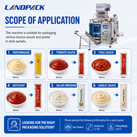 Machine d'emballage multi-voies 6 voies pour sachets de sauce chili, ketchup, shampoing liquide, gel Bearnaise, mayonnaise