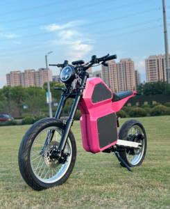 Venta Directa de Fábrica, Bicicleta Eléctrica Todoterreno para Ciudad, con Llantas Gruesas de 17'', 12600W, Estilo Stealth Bomber, Híbrida - Product Image 3