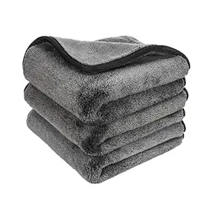 中国供应商热卖高级定制印花标志厚超细纤维毛巾洗车地板毛巾清洁布