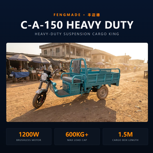 Tricycle électrique <span class=keywords><strong>de</strong></span> fret à usage standard personnalisé, directement <span class=keywords><strong>de</strong></span> l'usine, 1200W PMSM, véhicule à 3 roues pour le <span class=keywords><strong>transport</strong></span> logistique urbain - Product Image 3