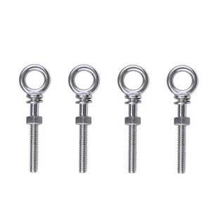 Haute qualité personnalisé robuste en acier inoxydable <span class=keywords><strong>anneau</strong></span> d'<span class=keywords><strong>attelage</strong></span> boulon écrou épaulement levage boulons à œil filetés zingué plaine - Product Image 5