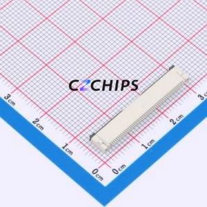XW0520012-510R-001 FFC/FPC Connector SMD,P=0.5mm,Horizontal Mount Connector Flip Cover Type Bottom Contact 51P 0.5mm - Product Image 2