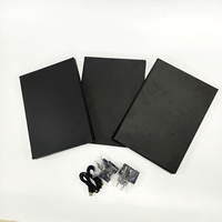 Rechargeable LED rétro-éclairé A4 Menu livre couverture Double page Table tente affichage signe support pour Restaurant Snack Bar nouveauté cadeaux