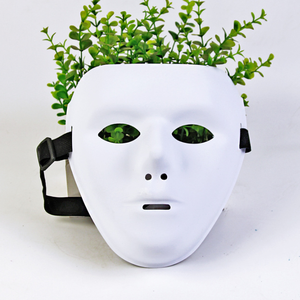 Jabbawockeez Plain White Face Máscaras completas para Halloween Masquerade Drama Party Hip-Hop Ghost Dance Performances Props - Product Image 4