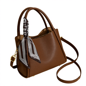 กระเป๋าถือทรงถังสะพายข้างแบบใหม่สำหรับผู้หญิง วัสดุ PU สายสะพายเดี่ยวแบบซิป สไตล์เรียบง่ายทันสมัย เหมาะสำหรับคุณ<span class=keywords><strong>แม่</strong></span> - Product Image 2