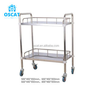 ओस्कैट पशु चिकित्सा उपकरण अस्पताल ट्रॉली उपकरण और ड्रेसिंग स्टेनलेस स्टील ड्रेसिंग ट्रॉली - Product Image 4