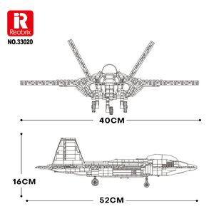 Nouveau modèle de blocs de construction, hélicoptère armé, ornement, modèle éducatif à assembler, jouet pour garçons - Product Image 6