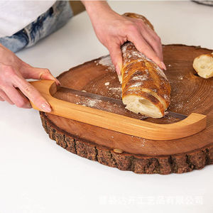Bamboo <b>Bread</b> <b>Knife</b> 12 In And Above Durable For Baguette Cake Slicing - Product Image 2