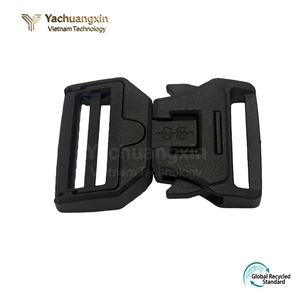 Plastic <b>Adjustable</b> Buckle with C-C Debossed Text for <b>Strap</b> Use - Product Image 6