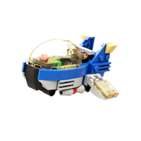 GoldMoc espacio tema ladrillos juguete pequeño espacio luchador educativo plástico bloques de construcción juguete