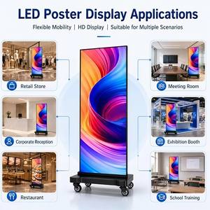 หน้าจอ LED โปสเตอร์ความละเอียดสูง P2 สำหรับใช้งานภายในอาคาร, จอแสดงผล LED แบบตั้งพื้น ความถี่รีเฟรชสูง 3840Hz สำหรับห้องจัดแสดงนิทรรศการ - Product Image 3