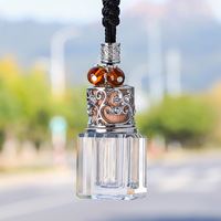 Diffuseur d'air liquide en cristal de luxe pour pare-brise de voiture, bouteille en cristal rechargeable, compatible avec les huiles essentielles, longue durée