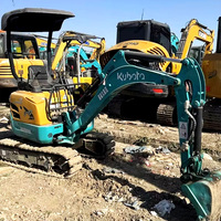 Mini-excavatrice Kubota U17 d'occasion, 1,7 tonne, excavatrice hydraulique sur chenilles, machine de construction compacte à vendre
