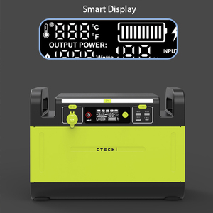 <span class=keywords><strong>CTECHi</strong></span> 1500W Électrique Portable UPS LiFePO4 Station D'alimentation Générateur Solaire LITHIUM Batterie Maison Camping Alimentation De Secours - Product Image 2
