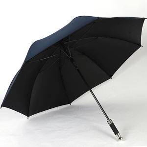Parapluie de golf coupe-vent de haute qualité Impression de logo personnalisé Cadre en fer Poignée en caoutchouc Pongé de grande taille pour adultes pour cadeaux d'affaires - Product Image 6