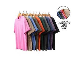 T-shirt en gros personnalisé style vintage 100 % coton, T-shirt décontracté à manches courtes pour homme, grande taille, motif imprimé - Product Image 2