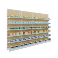 Présentoir d'étagère intérieure robuste (6 niveaux) rayonnage de dépanneur pour la conception de mini pharmacie de supermarché