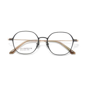 Montures de lunettes ovales en aluminium unisexe, monture complète légère, 2478, origine Danyang, verres en acrylique - Product Image 1