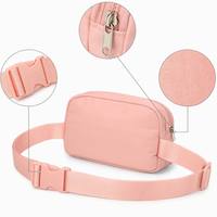 Sac banane personnalisé avec logo sur mesure, vente en gros, sac de ceinture en polyester, fabricant OEM, étanche
