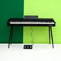 Piano numérique Beisite T-181, fabrication ODM/OEM, 88 touches, action marteau, clavier électronique portable, batterie rechargeable, plastique