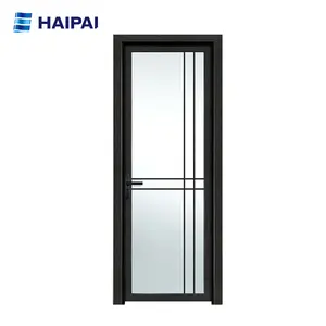 HAIPAI 도매 가격 하이 퀄리티 현대적인 디자인 욕실 사용 알루미늄 여닫이 문