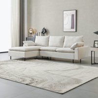 4P Sièges Sectionnels Coin Droit Vente à Chaud Modulaire Design Moderne Meubles de Salon Canapé en Tissu de Lin Ensemble pour Loft