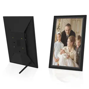 Wooden Nft Display Frame Lcd English Sexy Video Digital Photo Frame