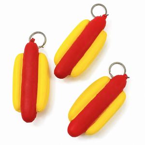 Juguetes Antiestrés Personalizados con Forma de Hot Dog, Llavero con Logotipo Impreso, Regalos Promocionales, Alivio del Estrés para Eventos Corporativos, Juguete de Comida Rápida - Product Image 4