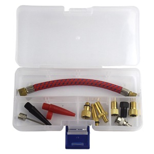 Kit de Tuyaux d'Extension pour Vélo 11 Pièces avec Adaptateur de Buse pour Ballons Gonflables et Vélos – Outil de Valve en Plastique Durable - Product Image 3