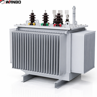 Transformateur immergé dans l'huile hermétique entièrement en cuivre Wanbo-300 à haut rendement et faible perte, 630 kVA, triphasé, 10 kV/0,4 kV