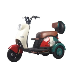 Tricycle électrique chinois en gros 600W 48V, vélo tandem à 3 roues pour personnes âgées, carrosserie ouverte, moteur sans balais, batterie au plomb-acide - Product Image 1