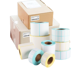 Customize Strong Adhesive Smooth Surface Direct Thermal Barcode Label <b>Logistics</b> Waybill <b>Packaging</b> Shipping Labels Stickers - Product Image 1