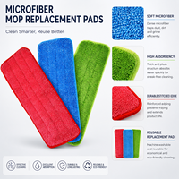 Tampon microfibre réutilisable et lavable sur mesure pour poignée en aluminium et support de bureau - Écologique, forte absorption d'eau, usage domestique