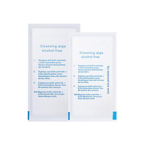 Cleansing <b>Wipes</b> Alcohol Free 0.5% Cetrimide 0.2% Chlorhexidine Acetate For External Use Only <b>Travel</b> First Aid Supplies - Product Image 2